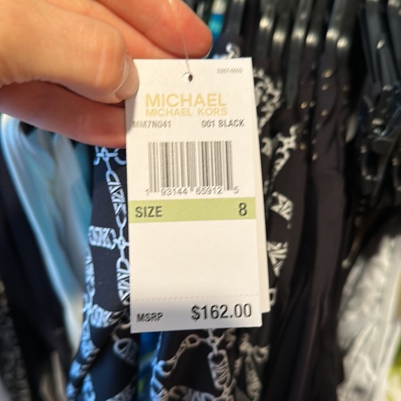 Michael Kors Rashguard One Piece Swimsuit - Empire Logo NWT - Picture 5 of 5